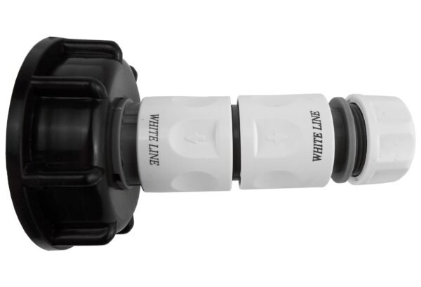 Ibc 2” s60x6 cap with threaded hose fitting, double male and – heavy duty pipe & hose fitting uk ibc tanks fittings free shipping 11