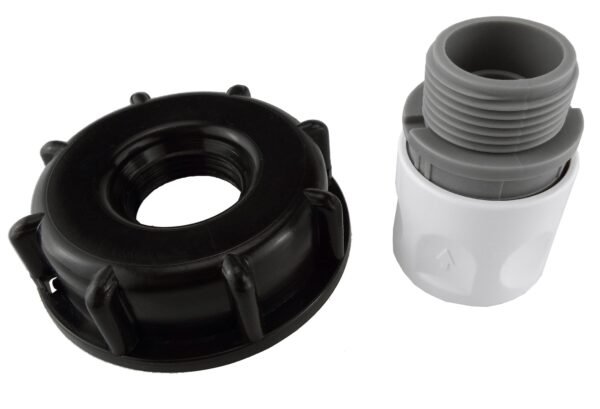Ibc 2” s60x6 cap with ¾” bsp threaded hose connector wl – heavy duty pipe & hose fitting uk ibc tanks fittings free shipping 7