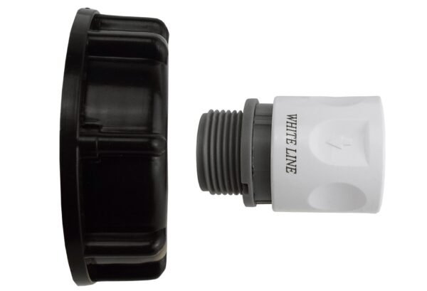 Ibc 2” s60x6 cap with ¾” bsp threaded hose connector wl – heavy duty pipe & hose fitting uk ibc tanks fittings free shipping 9
