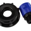 Ibc 2” s60x6 cap with ¾” bsp threaded hose connector blue ibc tanks fittings free shipping 5