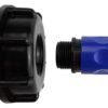 Ibc 2” s60x6 cap with ¾” bsp threaded hose connector blue ibc tanks fittings free shipping 2