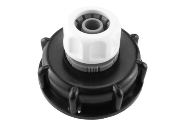 Ibc 2” s60x6 cap with direct ½” hose connector – heavy duty pipe & hose fitting uk ibc tanks fittings free shipping 13