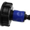 Ibc 2” s60x6 cap with ¾” bsp threaded hose connector blue ibc tanks fittings free shipping 9