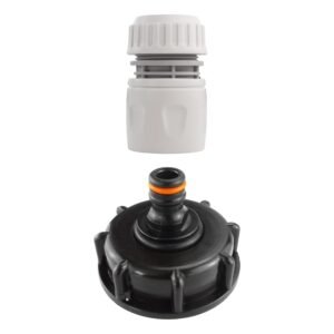 IBC 2” S60X6 Cap with Male Quick Connector and Hose – Heavy Duty Pipe & Hose Fitting UK IBC Tanks Fittings Free Shipping