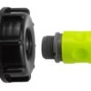 Ibc 2” s60x6 cap with ¾” bsp threaded hose connector lime – heavy duty pipe & hose fitting uk ibc tanks fittings free shipping 19