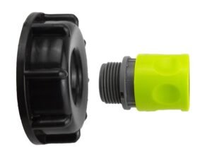 IBC 2” S60X6 Cap with ¾” BSP Threaded Hose Connector Lime – Heavy Duty Pipe & Hose Fitting UK IBC Tanks Fittings Free Shipping