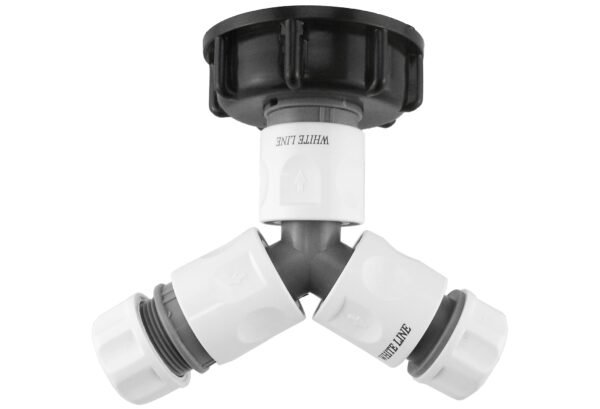 Ibc 2” s60x6 cap with ¾” bsp threaded hose connector, three – heavy duty pipe & hose fitting uk ibc tanks fittings free shipping 13