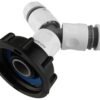 Ibc 2” s60x6 cap with ¾” bsp threaded hose connector, three – heavy duty pipe & hose fitting uk ibc tanks fittings free shipping 49