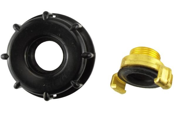 Ibc 2” s60x6 cap with ¾” bsp geka type fitting – heavy duty pipe & hose fitting uk ibc tanks fittings free shipping 7