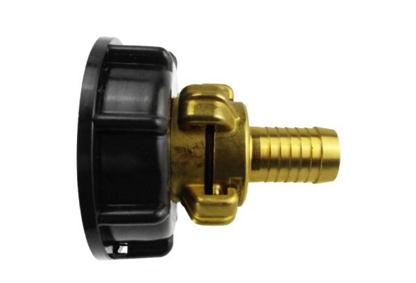 Ibc 2” s60x6 cap with geka type fittings 19mm barb – heavy duty pipe & hose fitting uk ibc tanks fittings free shipping 5