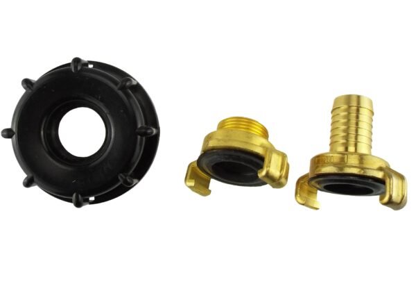Ibc 2” s60x6 cap with geka type fittings 19mm barb – heavy duty pipe & hose fitting uk ibc tanks fittings free shipping 13