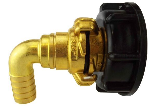 Ibc 2” s60x6 cap with geka type fittings 25mm barb swivel ibc tanks fittings free shipping 2