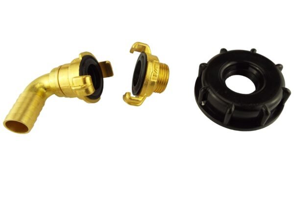 Ibc 2” s60x6 cap with geka type fittings 25mm barb swivel ibc tanks fittings free shipping 4