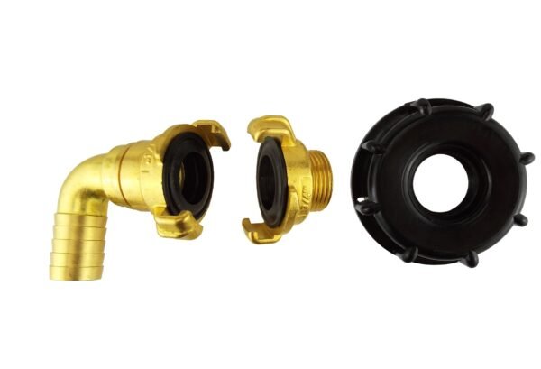Ibc 2” s60x6 cap with geka type fittings 25mm barb swivel ibc tanks fittings free shipping 5