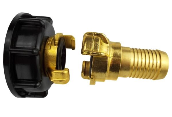 Ibc 2” s60x6 cap with geka type fittings 13mm barb swivel ibc tanks fittings free shipping 2