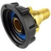 Ibc 2” s60x6 cap with geka type fittings 13mm barb swivel ibc tanks fittings free shipping 3