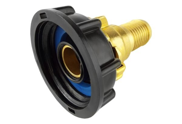 Ibc 2” s60x6 cap with geka type fittings 13mm barb swivel ibc tanks fittings free shipping 3