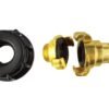 Ibc 2” s60x6 cap with geka type fittings 25mm swivel barb – heavy duty pipe & hose fitting uk ibc tanks fittings free shipping 5