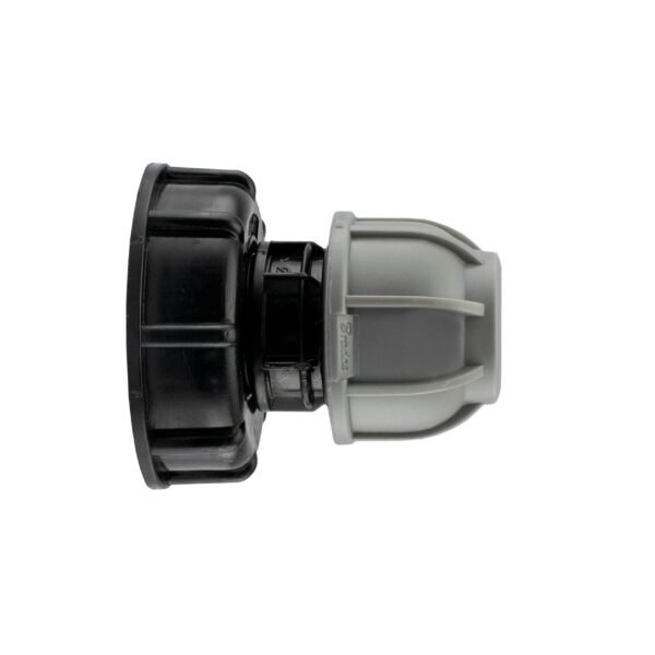 IBC 2” S60X6 Cap with 32mm MDPE Straight
