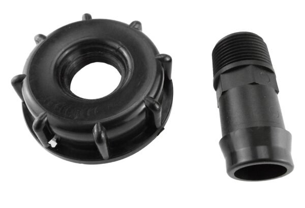 Ibc 2” s60x6 cap with straight 25mm barb – heavy duty pipe & hose fitting uk ibc tanks fittings free shipping 7