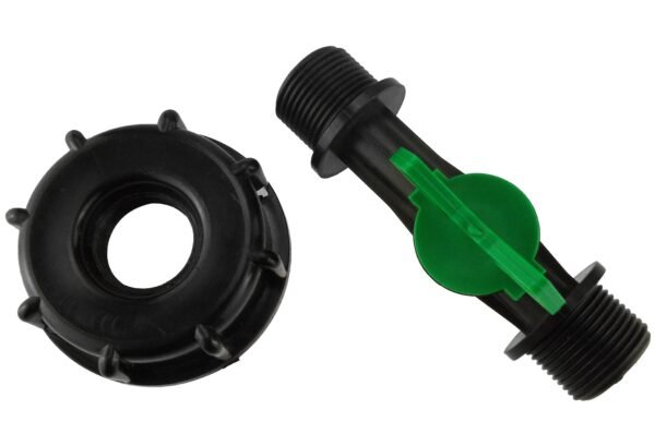 Ibc 2” s60x6 cap with ¾” bsp male threaded irrigation valve – heavy duty pipe & hose fitting uk ibc tanks fittings free shipping 11