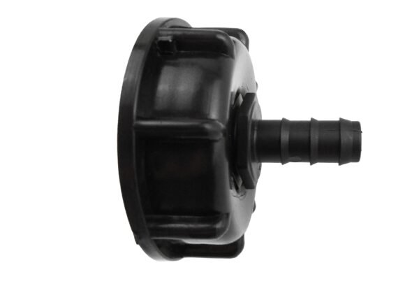 Ibc 2” s60x6 cap with straight 16mm barb – heavy duty pipe & hose fitting uk ibc tanks fittings free shipping 15
