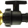 Ibc 2″ s60x6 cap with large plastic valve and geka type – heavy duty pipe & hose fitting uk ibc tanks fittings free shipping 23