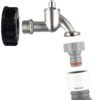 Ibc 2 inch s60x6 cap with bib tap and max flo hose connectors – home diy accessory uk ibc kits free shipping 3