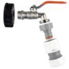 IBC 2” S60X6 Cap with Lever Tap and Max Flo Hose Connectors