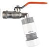 IBC 2” S60X6 Cap with Lever Tap and Max Flo Hose Connectors
