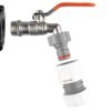 IBC 2” S60X6 Cap with Lever Tap and Max Flo Hose Connectors
