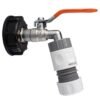 IBC 2” S60X6 Cap with Lever Tap and Max Flo Hose Connectors