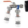 Ibc 2 inch s60x6 cap with double lever tap and max flo hose – home diy accessory uk ibc kits free shipping 2