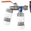 Ibc 2 inch s60x6 cap with double lever tap and max flo hose – home diy accessory uk ibc kits free shipping 3