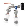 Ibc 2 inch s60x6 cap with double lever tap and max flo hose – home diy accessory uk ibc kits free shipping 1