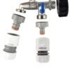 IBC 2” S60X6 Cap with Double Lever Tap, 1 x Max Flo Outlet