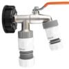 IBC 2” S60X6 Cap with Double Lever Tap, 1 x Max Flo Outlet