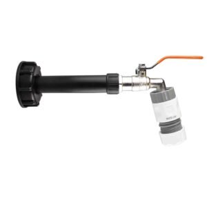IBC 2” S60X6 Cap with Water Filter, Lever Tap and Max Flo