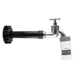 IBC 2” S60X6 Cap with Water Filter, Bib Tap and Max Flo Hose