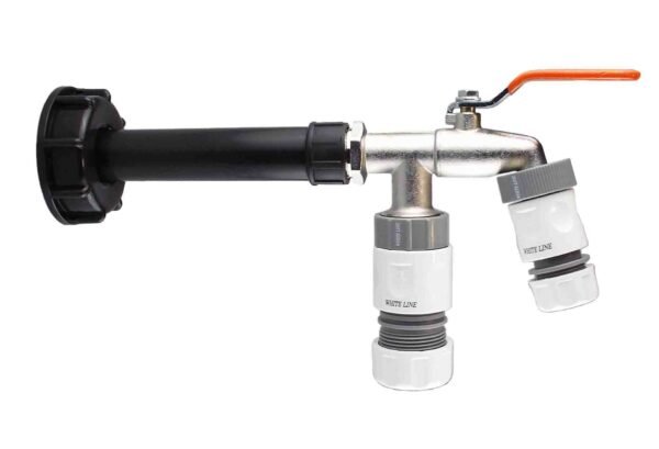 Ibc 2″ s60x6 cap with water filter, double tap, 1 x max flo – heavy duty pipe & hose fitting uk ibc tanks fittings free shipping 22