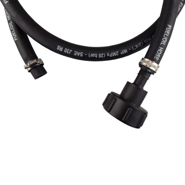 Fuel Gun with 1" Rubber Hose & Tank Adaptor Set