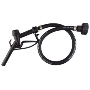 Fuel Gun with 3/4" Rubber Hose & Tank Adaptor Set