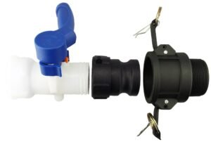 IBC 2” S60X6 Valve with IBC S60X6 – 1.5” Camlock Fitting – Heavy Duty Pipe & Hose Fitting UK IBC Tanks Fittings Free Shipping