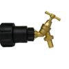 Ibc 2” s60x6 – 1/2″ bspf extender adaptor with brass bib tap – heavy duty pipe & hose fitting uk ibc tanks fittings free shipping 23