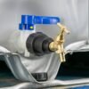 Ibc 2” s60x6 – 1/2″ bspf extender adaptor with brass bib tap – heavy duty pipe & hose fitting uk ibc tanks fittings free shipping 27