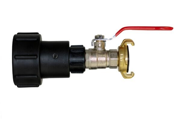 Ibc 2” s60x6 – 1/2″ bspf extender adaptor with lever valve – heavy duty pipe & hose fitting uk ibc tanks fittings free shipping 5