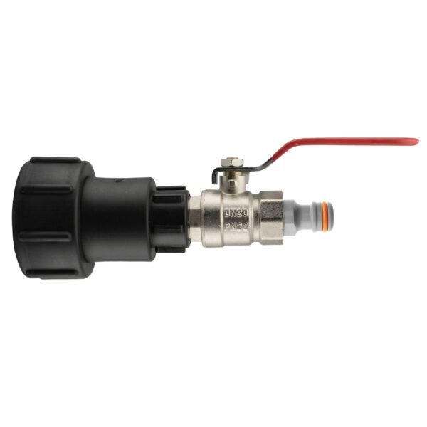 Ibc 2” s60x6 – 1/2″ bspf extender adaptor with lever valve – heavy duty pipe & hose fitting uk ibc tanks fittings free shipping 5