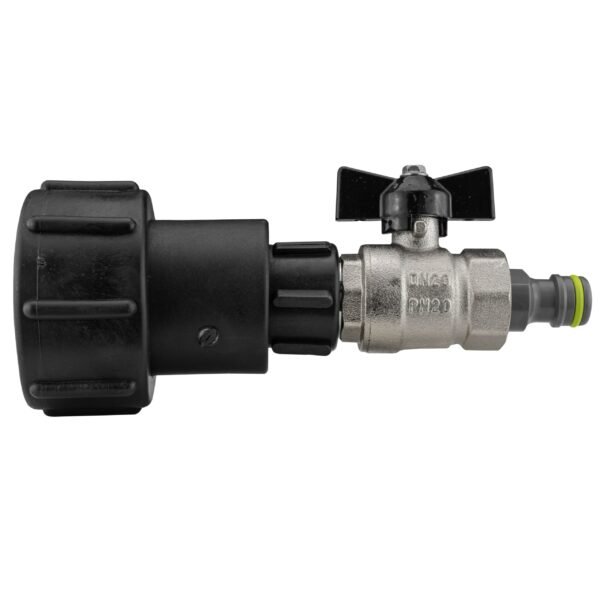 Ibc 2” s60x6 – 3/4″ bspf extender adaptor with butterfly – heavy duty pipe & hose fitting uk ibc tanks fittings free shipping 5