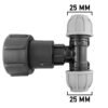 Ibc 2” s60x6 – 1″ bspf extender adaptor with mdpe tee 25mm – heavy duty pipe & hose fitting uk ibc tanks fittings free shipping 19