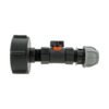 Ibc 2” s60x6 cap with in-line bspf valve and mdpe straight ibc tanks fittings free shipping 2
